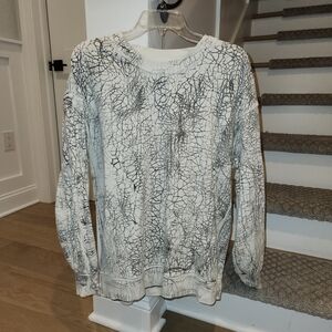 lululemon athletica Black and White Sweatshirt